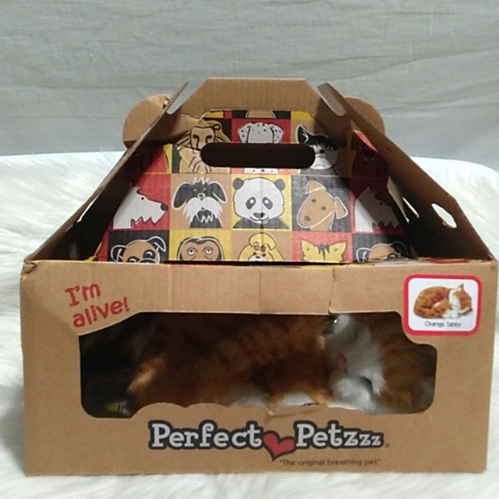 (X-85) New Perfect Petzzz I'm Alive Orange Tabby Cat Never Played With